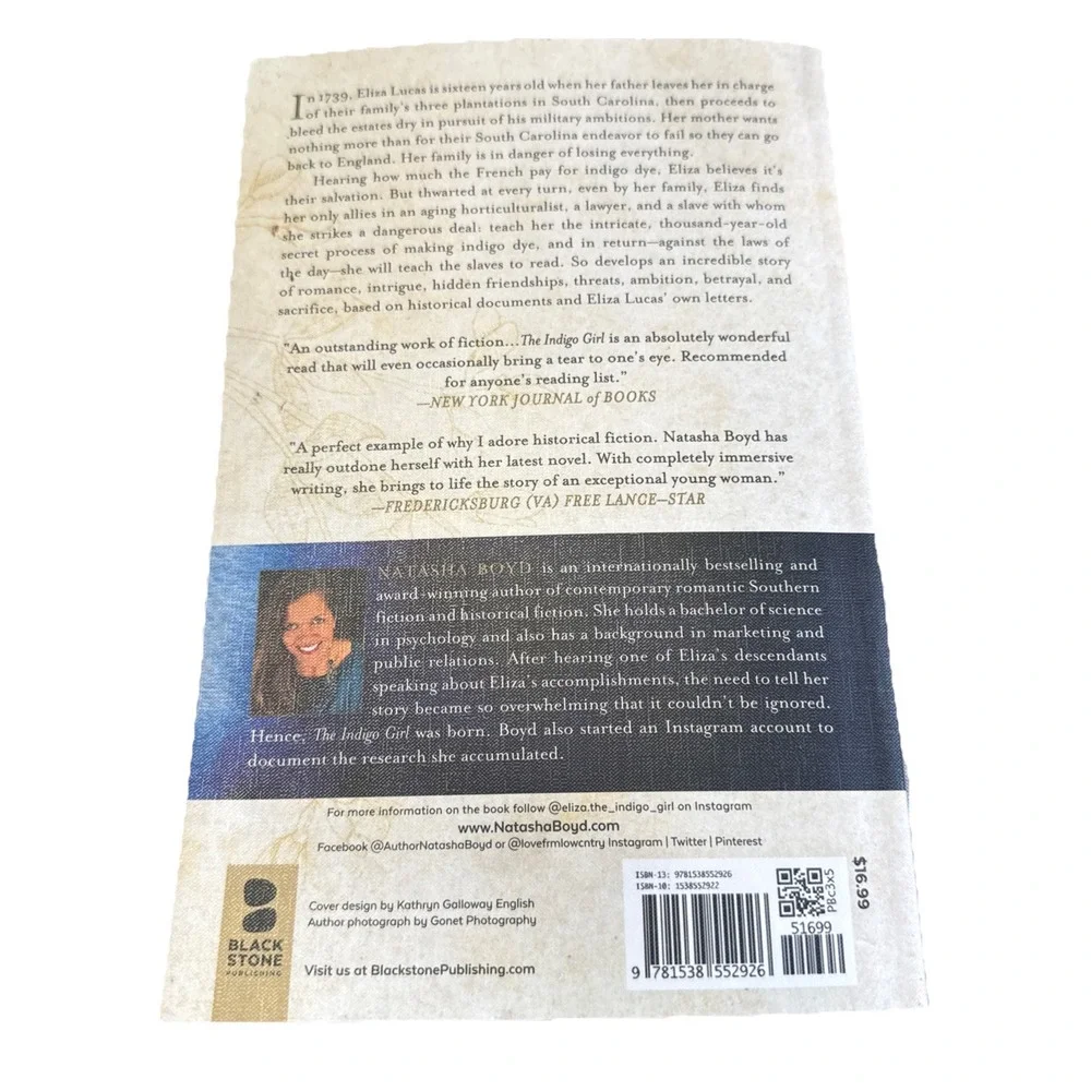 Indigo Girl : A Novel by Natasha Boyd (2018, Trade Paperback)